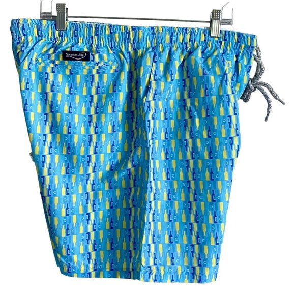 Southern Lure Get Hooked XL Men's Swim Trunks Pockets Bottle Print NEW NWT - Picture 4 of 8